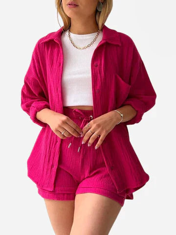 Emily™ - Ensemble de Loungewear en Coton Décontracté
