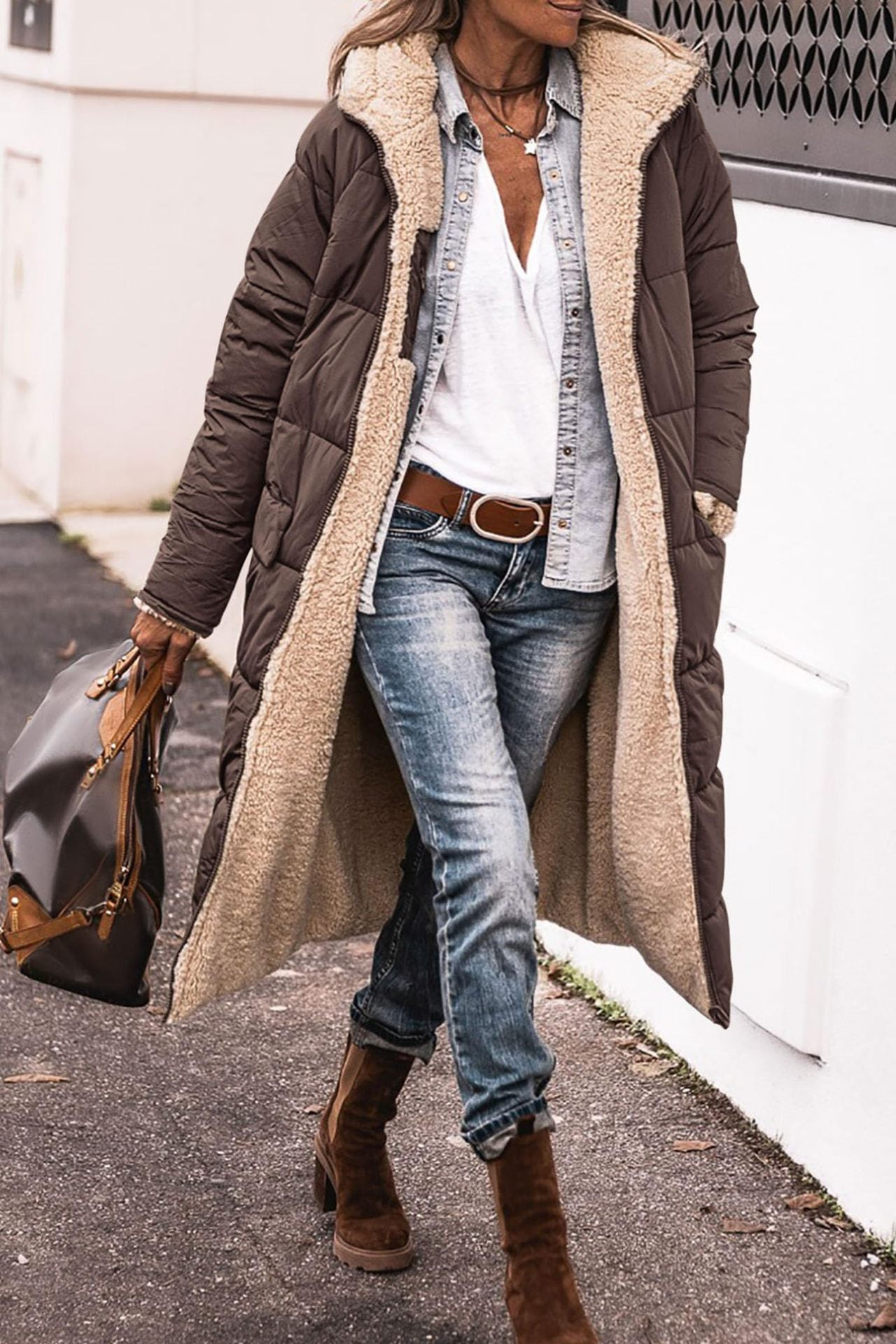Angelika™ - Manteau réversible élégant pour femmes