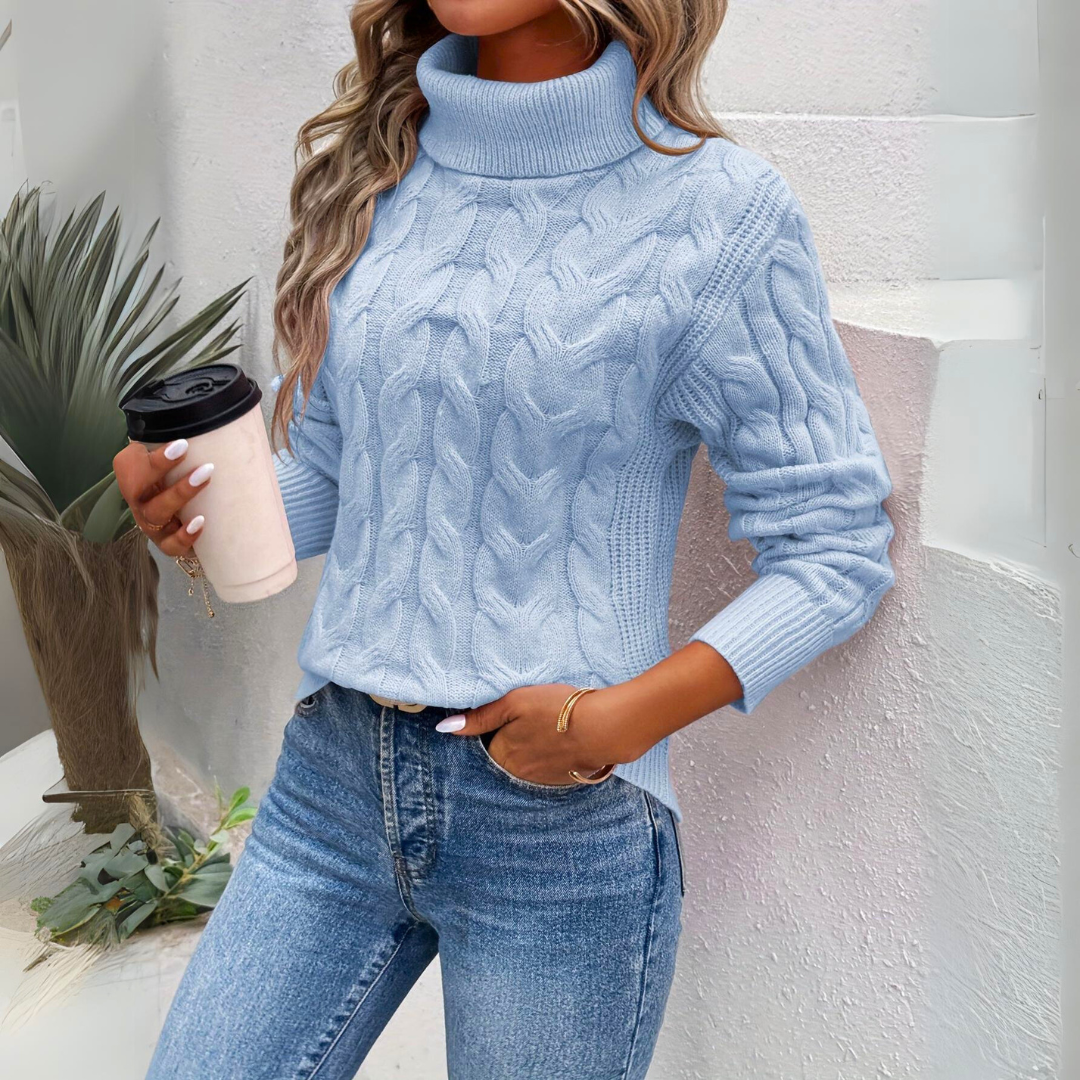 Giulia | Pull à col roulé pour femmes en tricot