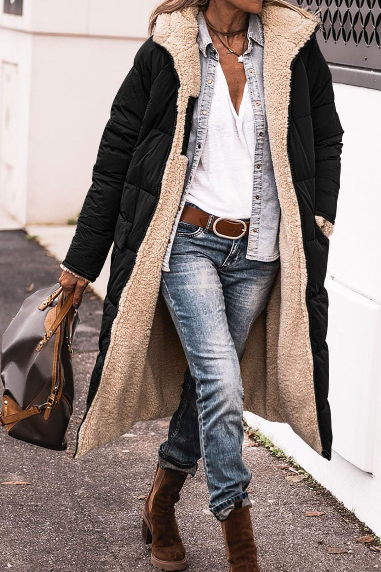 Angelika™ - Manteau réversible élégant pour femmes