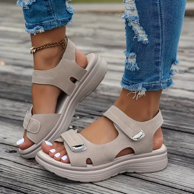 Alia™ - Sandales à Talons Compensés Confortables avec Bride de Cheville