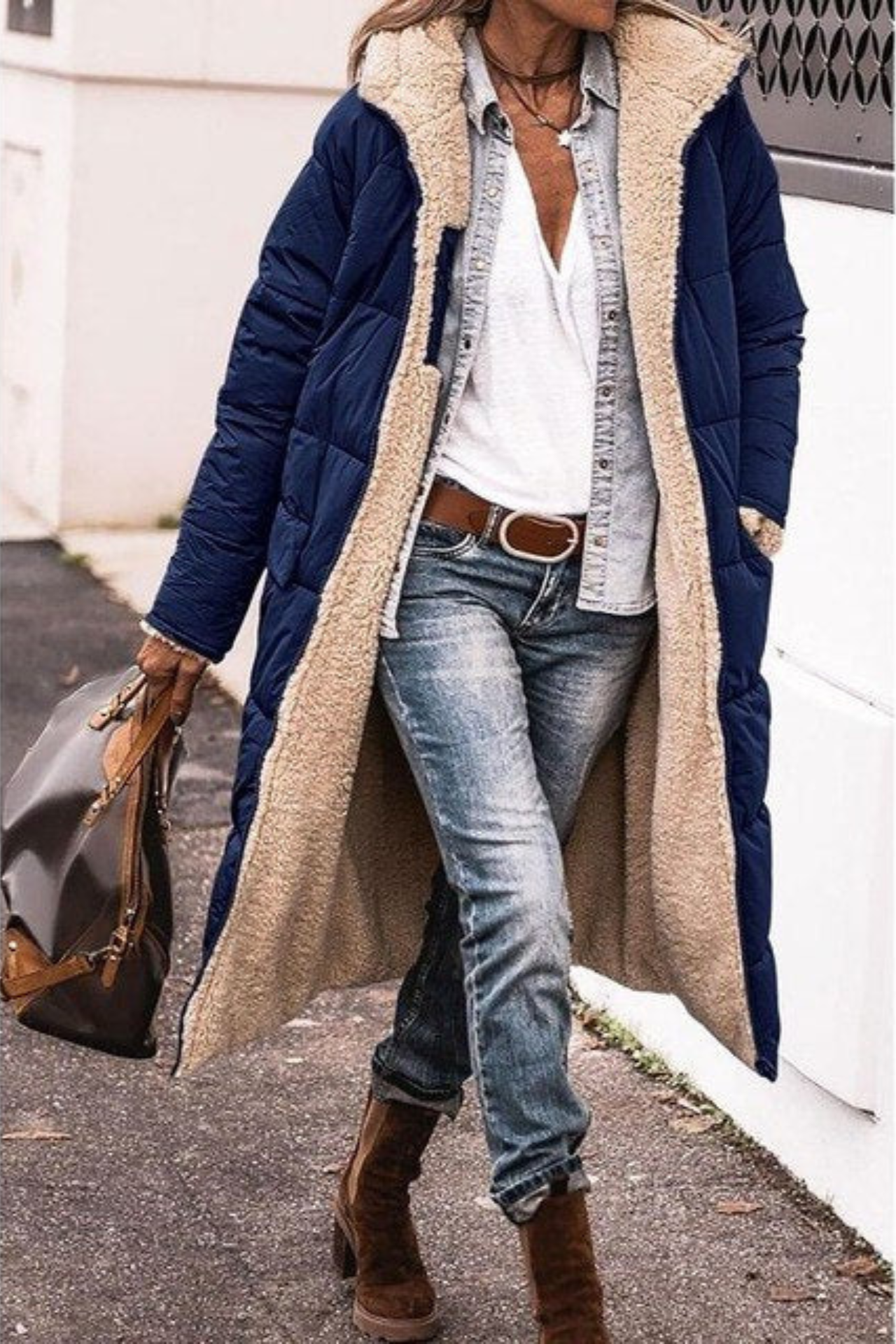 Angelika™ - Manteau réversible élégant pour femmes
