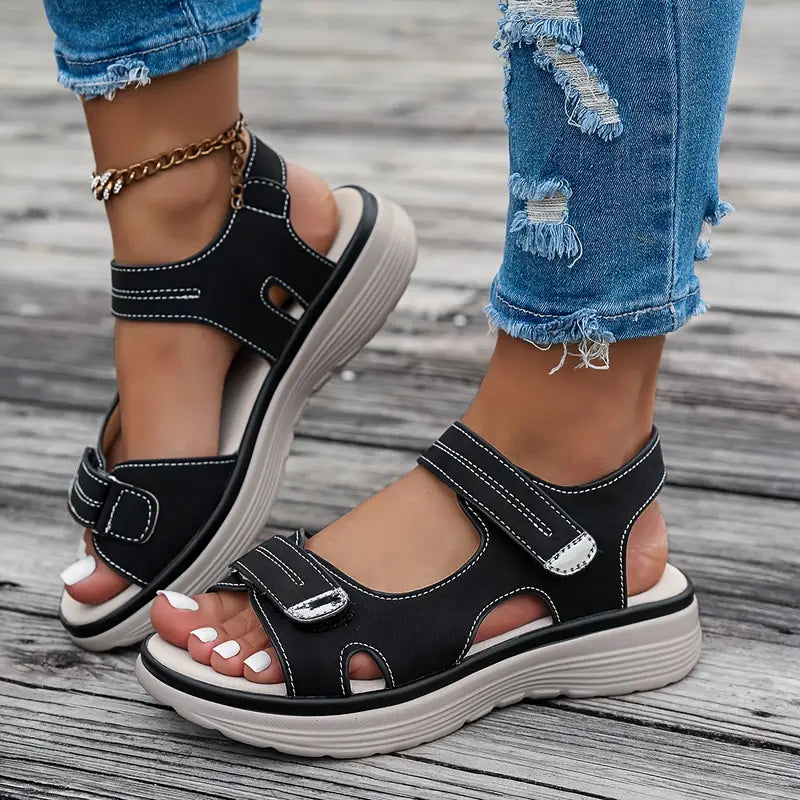 Alia™ - Sandales à Talons Compensés Confortables avec Bride de Cheville