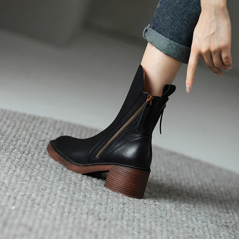 Klara™ – Bottines en cuir