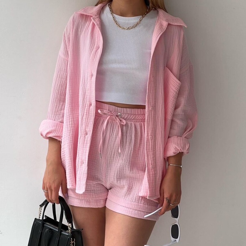 Emily™ - Ensemble de Loungewear en Coton Décontracté